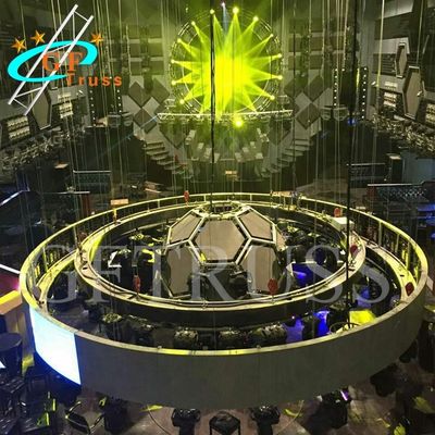 회귀 원형 트러스를 자전하는 모터 왔다갔다 들기