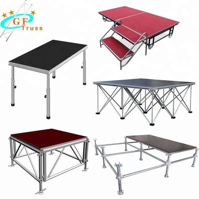 꼭지 이벤트는 8M 520*760mm 알루미늄 무대 다발을 사각처리합니다