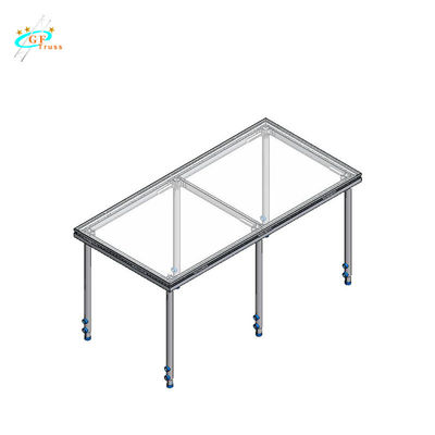 모듈 이벤트 0.2m 1m 알루미늄 무대 플랫폼 조절가능한 기반
