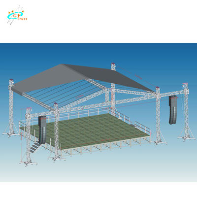 꼭지 이벤트는 8M 520*760mm 알루미늄 무대 다발을 사각처리합니다