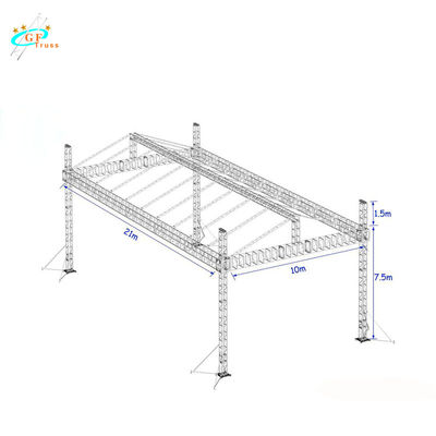 꼭지 이벤트는 8M 520*760mm 알루미늄 무대 다발을 사각처리합니다