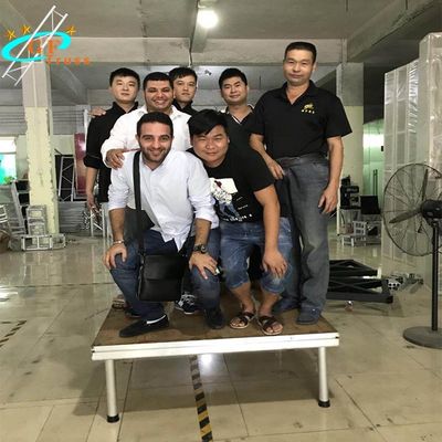 오래가는 4Legs 가지고 다닐 수 있는 알루미늄 폴딩 스테이지 1.22*1.22M
